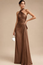 Pantsuit Scoop Neck Satin Maxi Mother of the Bride Pantsuits with Fluffy Feather Trim Cuffs (SHI22501692)