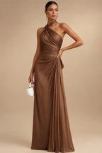 A-Line Chiffon 3/4 Flutter Sleeves Mother of the Bride & Groom Dresses with Beaded Lace Embroidered Bodice (SHI22500645)