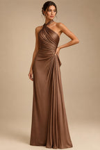 A-Line Floral Jacquard Floor-Length Mother of the Bride & Groom Dresses with V-Neck, Cap Sleeves (SHI22500480)