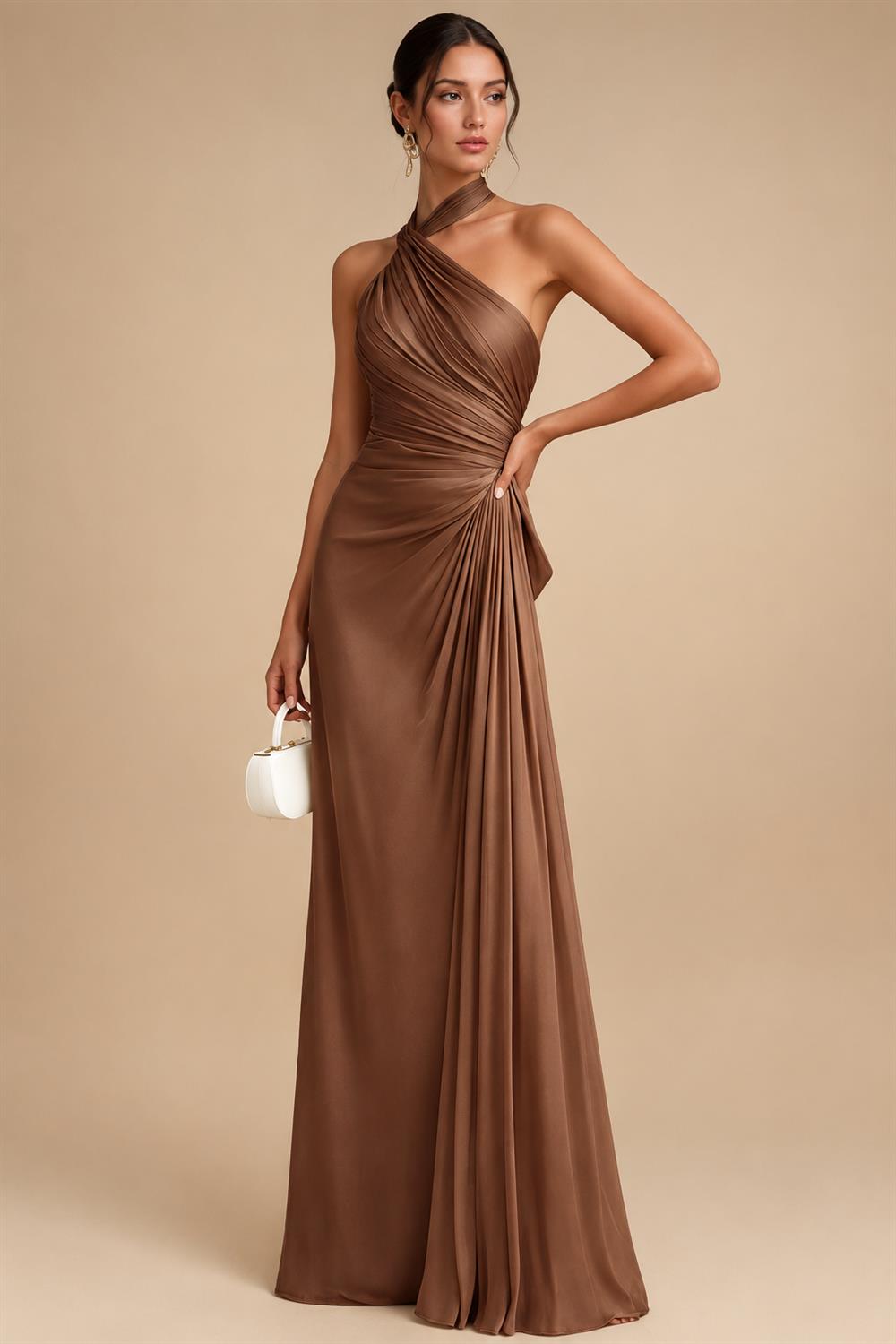 Sheath Chiffon Floral Print Cape Sleeves Mother of the Bride & Groom Dresses for Formal Wedding (SHI22500682)