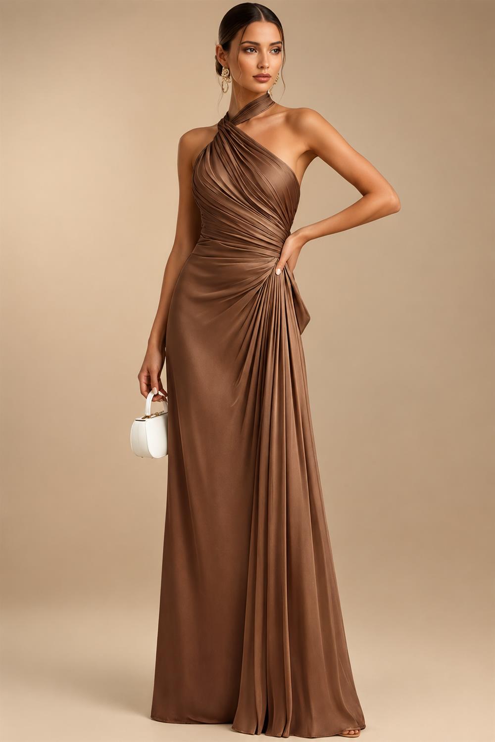 Sequin Floral Sheath/Column V-Neck Floor-Length Mother of the Bride & Groom Dresses with Ruched Waist (SHI22501219)