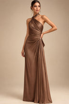 Sheath/Column Scoop Neck Velvet Floor-Length Mother of the Bride & Groom Dresses with Rhinestones (SHI22501640)
