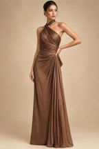 A-Line/Princess Sweetheart Chiffon Maxi Mother of the Bride & Groom Dresses with Lace Appliques & Ruched Bodice (SHI22501637)