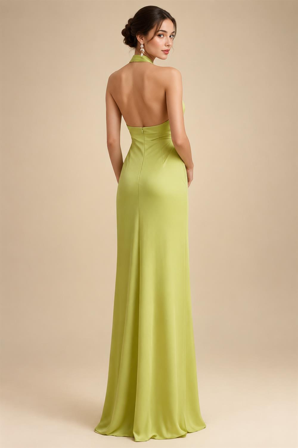 A-Line/Princess Scoop Neck Satin High-Low Mother of the Bride & Groom Dresses with Lace Appliques, Ruffles & Pleats (SHI22501633)
