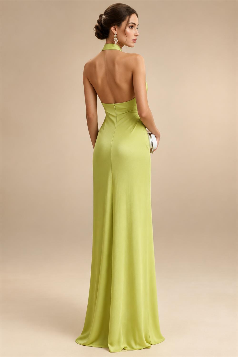 Satin V Neck Floral Print A Line Mother of the Bride Dresses (SHIR1110445)