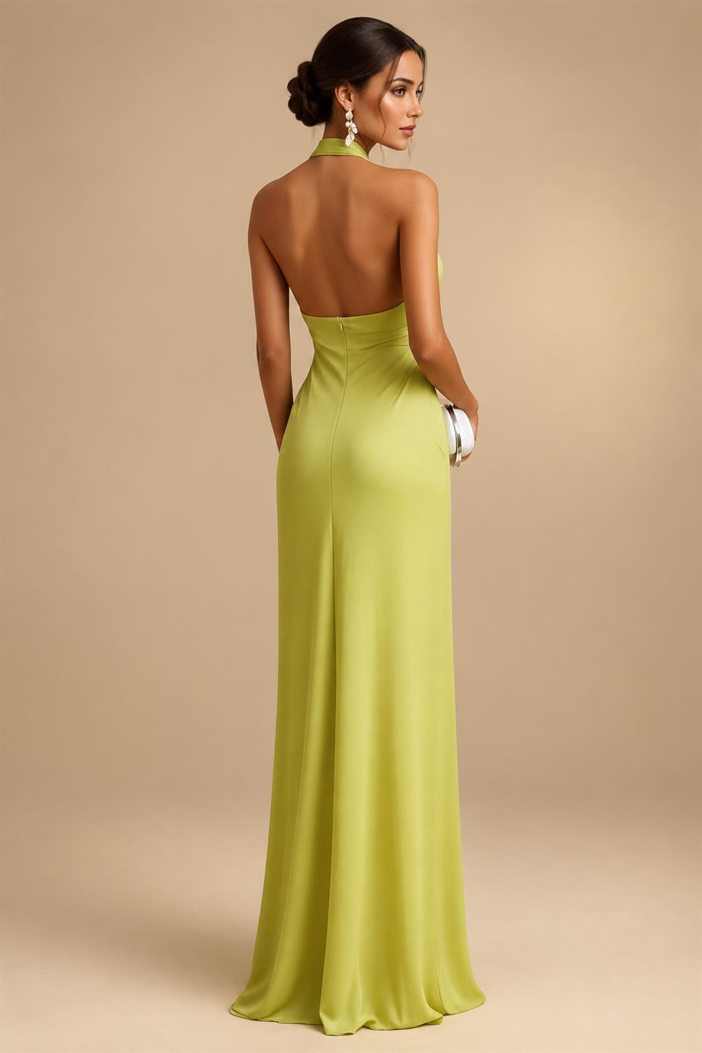 A-Line/Princess V-Neck Satin Tea-Length Mother of the Bride Dresses with Flower (SHI22500080)