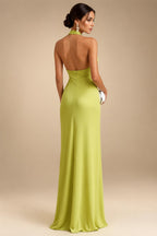 Cape Sleeve Jacquard Satin Ruched Mother of the Bride Dresses (SHI22500526)