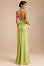 A-Line/Princess Scoop Neck Satin High-Low Mother of the Bride & Groom Dresses with Sequin Floral & Pleats (SHI22501631)