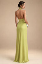 Sheath/Column Scoop Neck Chiffon Maxi Mother of the Bride & Groom Dresses with Lace Appliques, Sweep Train & Ruched Waist (SHI22501642)