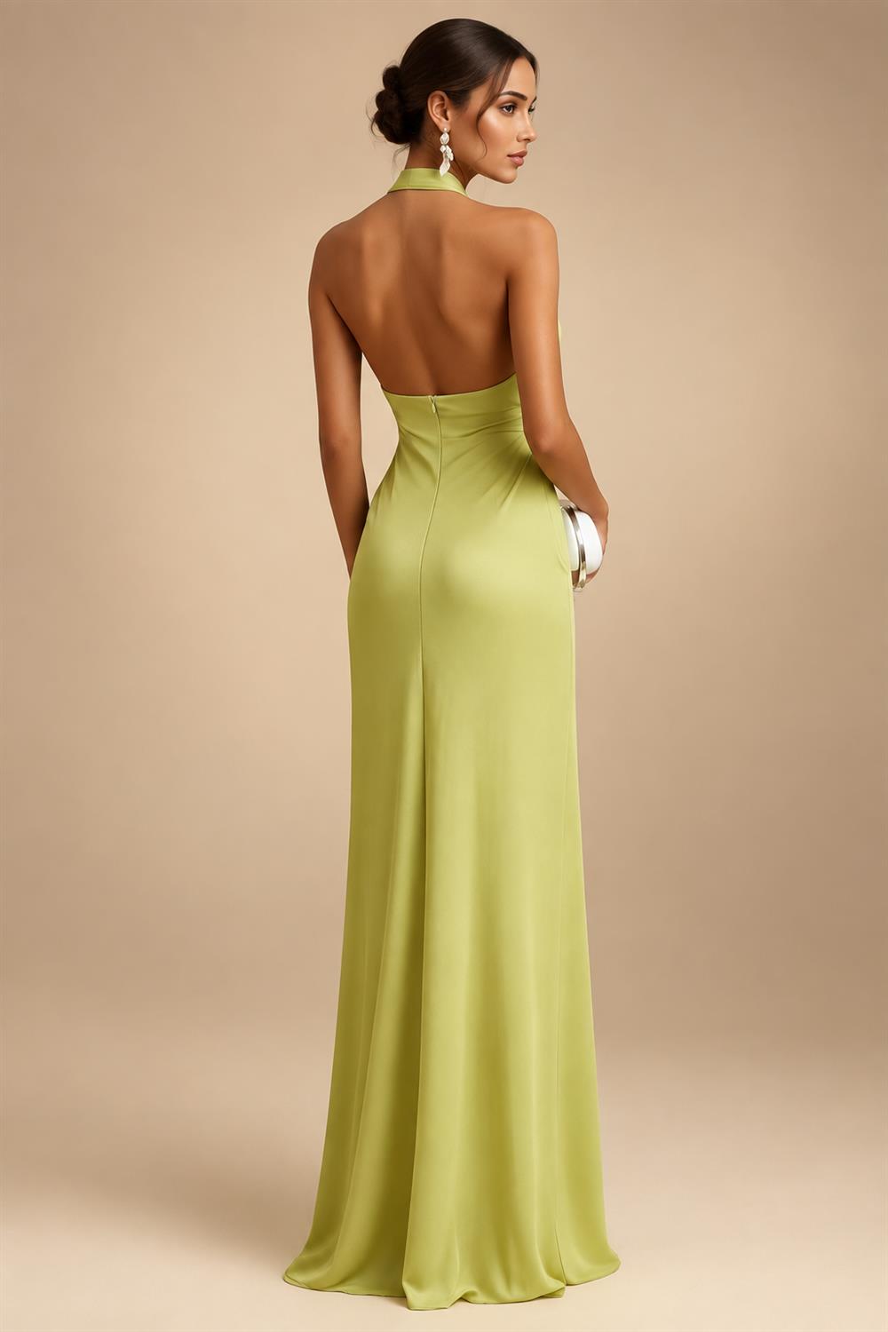 A-Line/Princess V-Neck Velvet Floor-Length Mother of the Bride & Groom Dresses with Ruched Waist (SHI22501614)