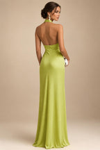 Sequin Floral A-Line/Princess V-Neck Floor-Length Mother of the Bride & Groom Dresses with 3D Flowers & Pleats (SHI22501350)