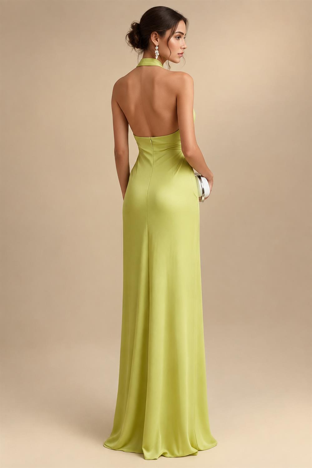 A-Line/Princess V-Neck Chiffon Maxi Mother of the Bride & Groom Dresses with Lace Appliques, Sweep Train & Bow (SHI22501641)