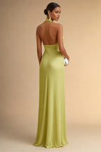 Sheath/Column Scoop Neck Satin Tea-Length Mother of the Bride & Groom Dresses with Ruched Waist & Rhinestones (SHI22501657)
