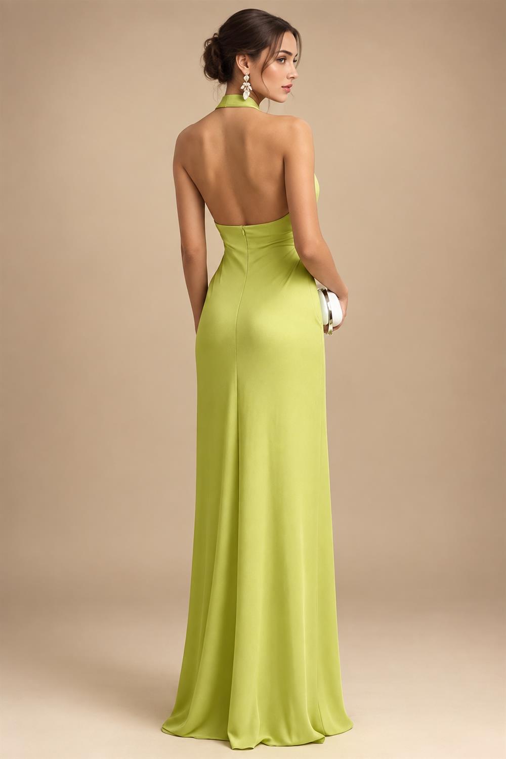 Lightweight Sheath Tea-Length Chiffon Mother of the Bride & Groom Dresses with Cowl Neck & Ruched Waist (SHI22500689)