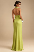 A-Line/Princess Scoop Neck Tea-Length Mother of the Bride & Groom Dresses with Ruffles & Ruched Waist (SHI22501287)
