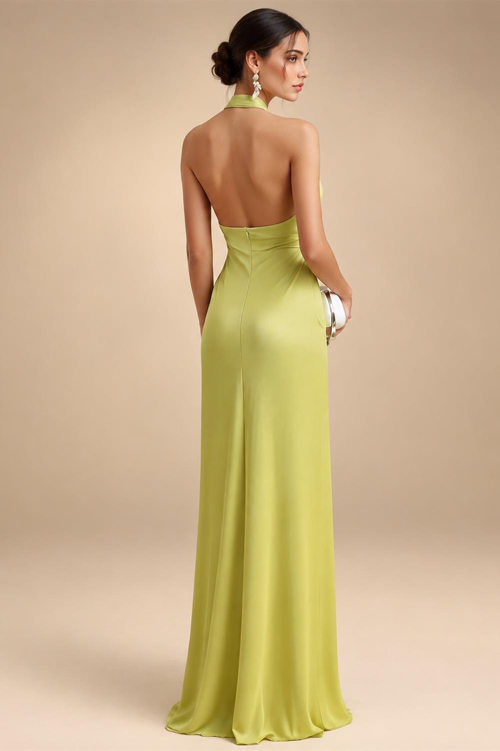 Sheath/Column Strapless Stretch Jersey Maxi Mother of the Bride & Groom Dresses with 3D Flowers & Slit (SHI22501694)