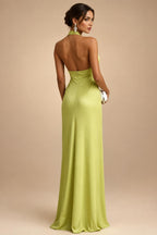 Sheath/Column Scoop Neck Lace Appliques Maxi Mother of the Bride & Groom Dresses with Ruched Waist & Sequin (SHI22501632)