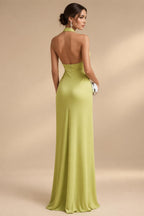 Sheath/Column Scoop Neck Satin Tea-Length Mother of the Bride & Groom Dresses with Ruched Waist (SHI22501621)
