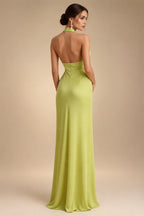 A-Line/Princess V-Neck Satin Floor-Length Mother of the Bride & Groom Dresses with?Jacquard Bolero?Jacket & Pleats (SHI22501695)