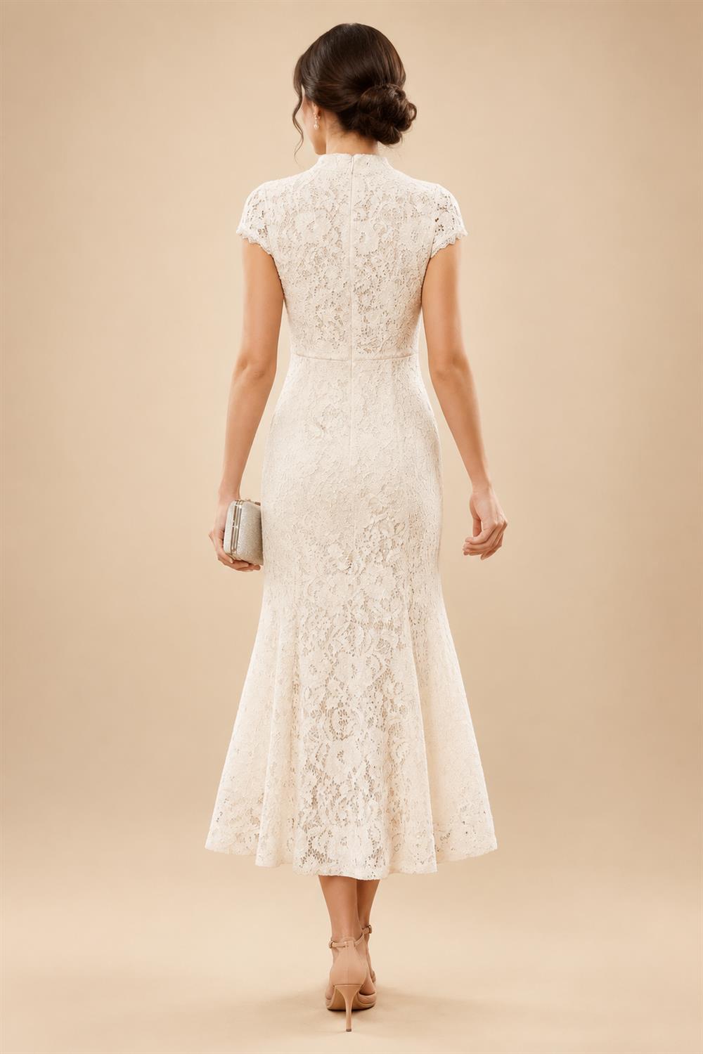 A-Line/Princess Scoop Neck Cap Sleeve Floor-Length Mother of the Bride Dresses with Lace Applique (SHI22500008)