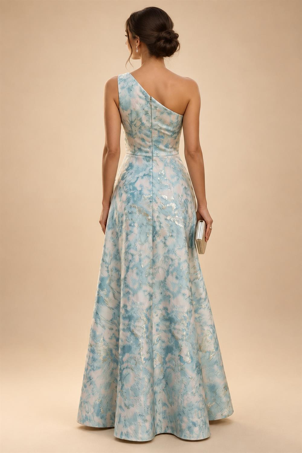Chiffon Lace A-Line/Princess Off Shoulder Long Mother of the Bride & Groom Dresses with Ruched Waist & Sweep Train (SHI22501250)