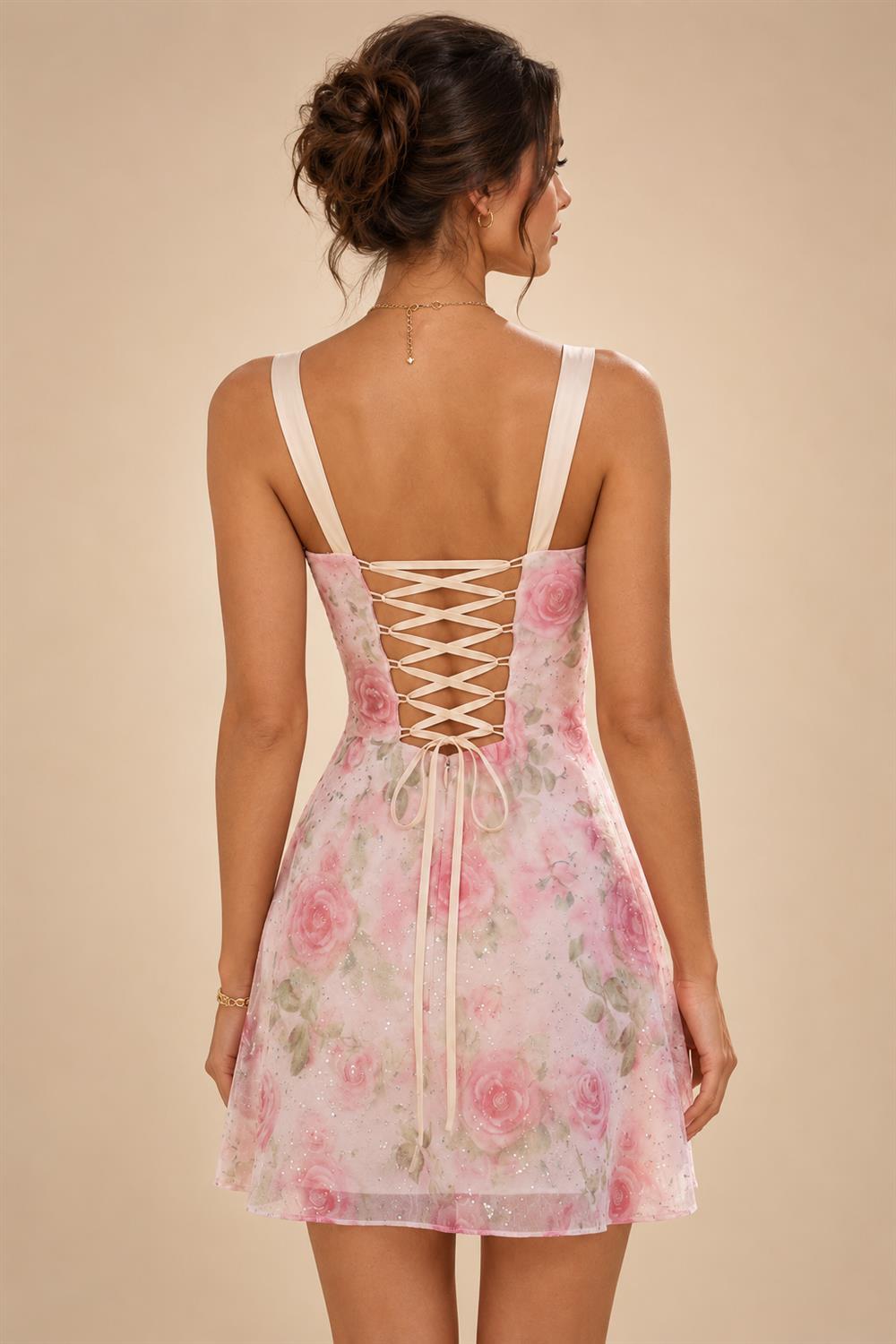 Sequin Bodycon Spaghetti Straps Short Homecoming Dresses with Ruched Bodice (SHI22370098)
