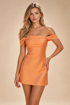 Jacquard A-Line/Princess Strapless Mini Homecoming Dresses with Bow & Pearls (SHI22370329)