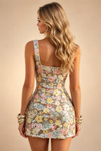 A-Line/Princess Mini Sparkly Sequin Tiered Homecoming Dresses with Spaghetti Straps (SHI22370561)