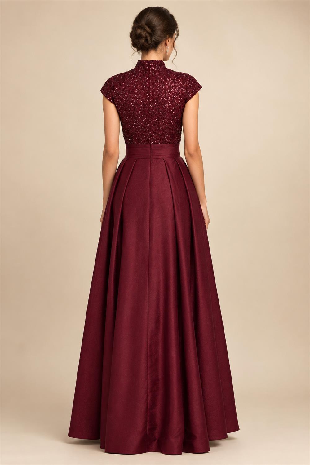 A-Line/Princess V-Neck Velvet Floor-Length Mother of the Bride & Groom Dresses with Ruched Waist (SHI22501614)