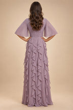 Sheath/Column Scoop Neck Velvet Floor-Length Mother of the Bride & Groom Dresses with Rhinestones (SHI22501640)