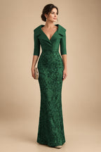 Sequin Floral Sheath Floor-Length Mother of the Bride & Groom Dresses with Satin Bodice (SHI22500925)