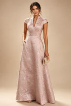 Scoop Neck Chiffon Floor-Length Mother of the Bride & Groom Jumpsuit with Lace Appliques (SHI22501558)