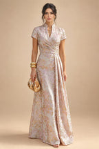 Chiffon A-Line/Princess Scoop Neck Short Mother of the Bride & Groom Dresses Tiered (SHI22500912)
