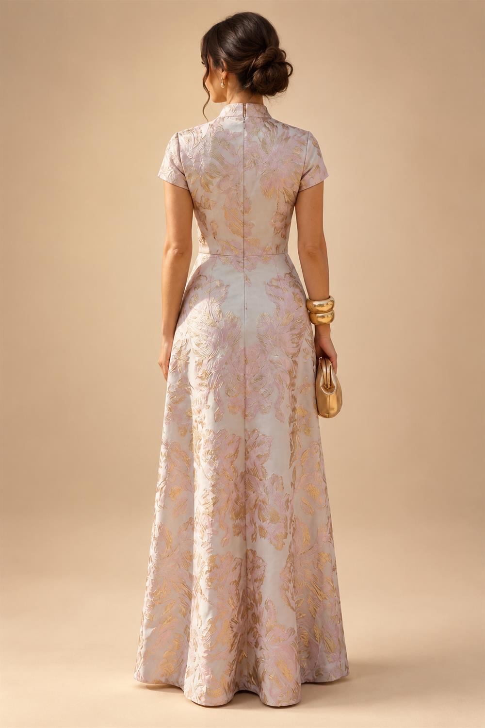 Sheath/Column Off Shoulder Chiffon Floor-Length Mother of the Bride & Groom Dresses with Lace Appliques (SHI22501551)