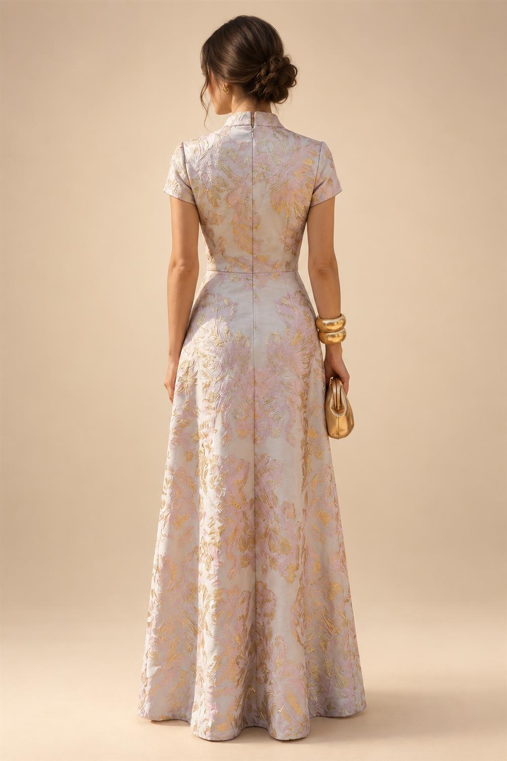 A-Line/Princess Strapless Jacquard Mini Homecoming Dresses with Bow & Pearls (SHI22370552)