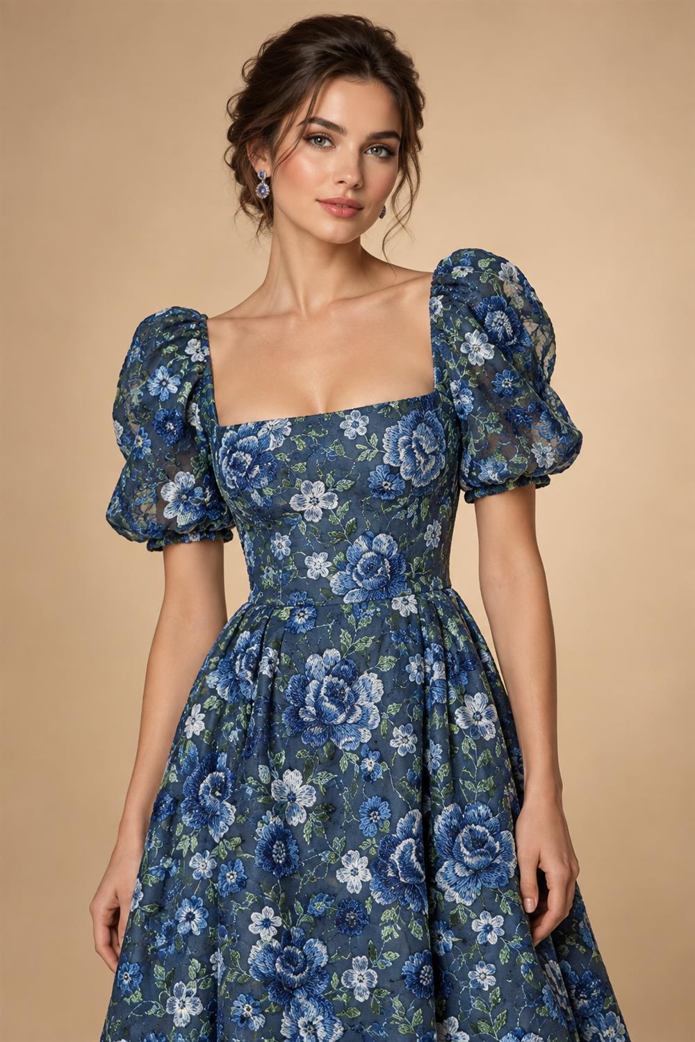 Lace V-Neck Floor-Length Mother of the Bride & Groom Dresses for Women with Ruffles (SHI22501076)