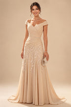 Pantsuit Scoop Neck Satin Maxi Mother of the Bride Pantsuits with Fluffy Feather Trim Cuffs (SHI22501692)