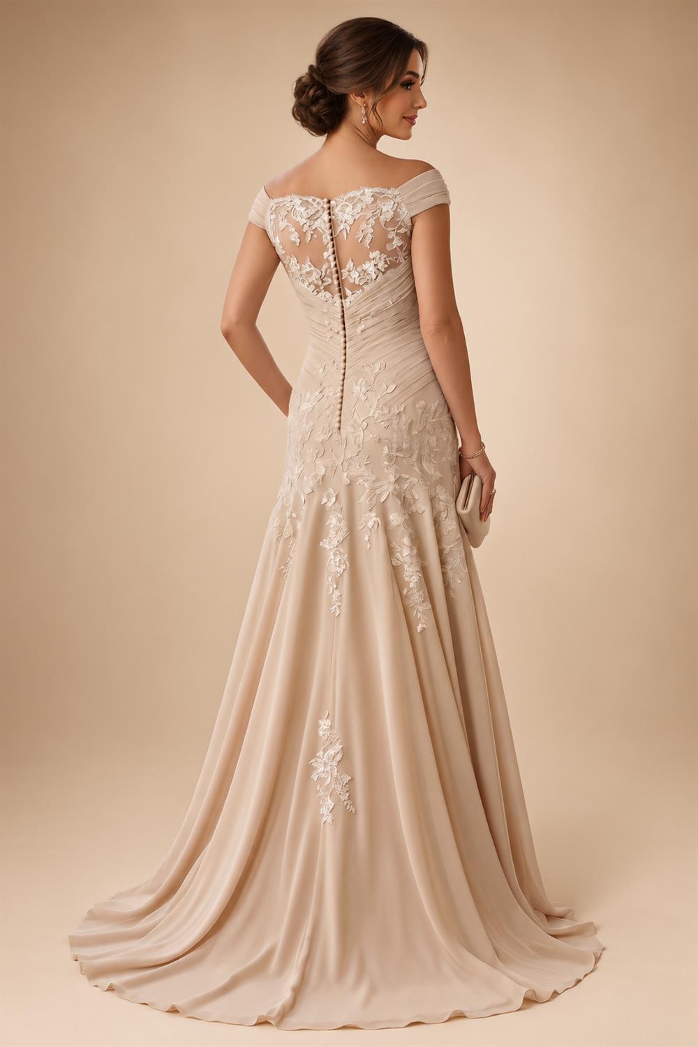 Sheath Satin Tea-Length Mother of the Bride & Groom Dresses with 3/4 Bell Sleeves & Crystal Embellished Belt (SHI22500471)