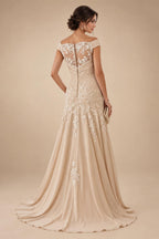 Sheath/Column Scoop Neck Lace Appliques Maxi Mother of the Bride & Groom Dresses with Ruched Waist & Sequin (SHI22501632)