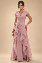 A-Line/Princess Mini Sparkly Sequin Tiered Homecoming Dresses with Spaghetti Straps (SHI22370561)