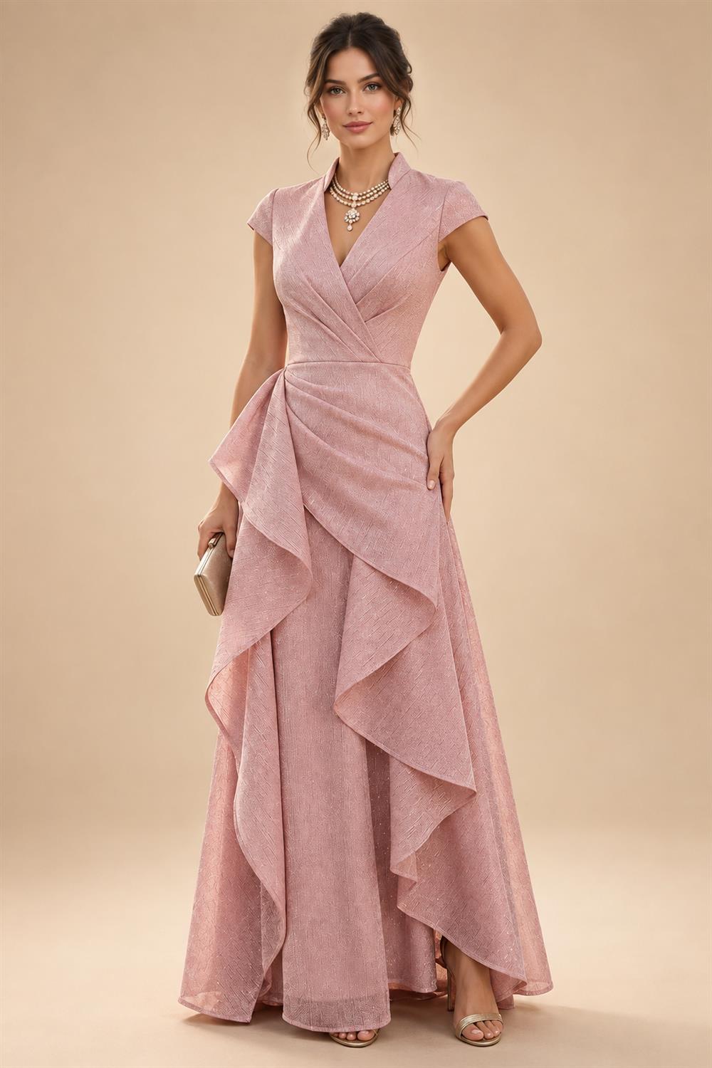 Sheath/Column Off Shoulder Chiffon Floor-Length Mother of the Bride & Groom Dresses with Lace Appliques (SHI22501551)
