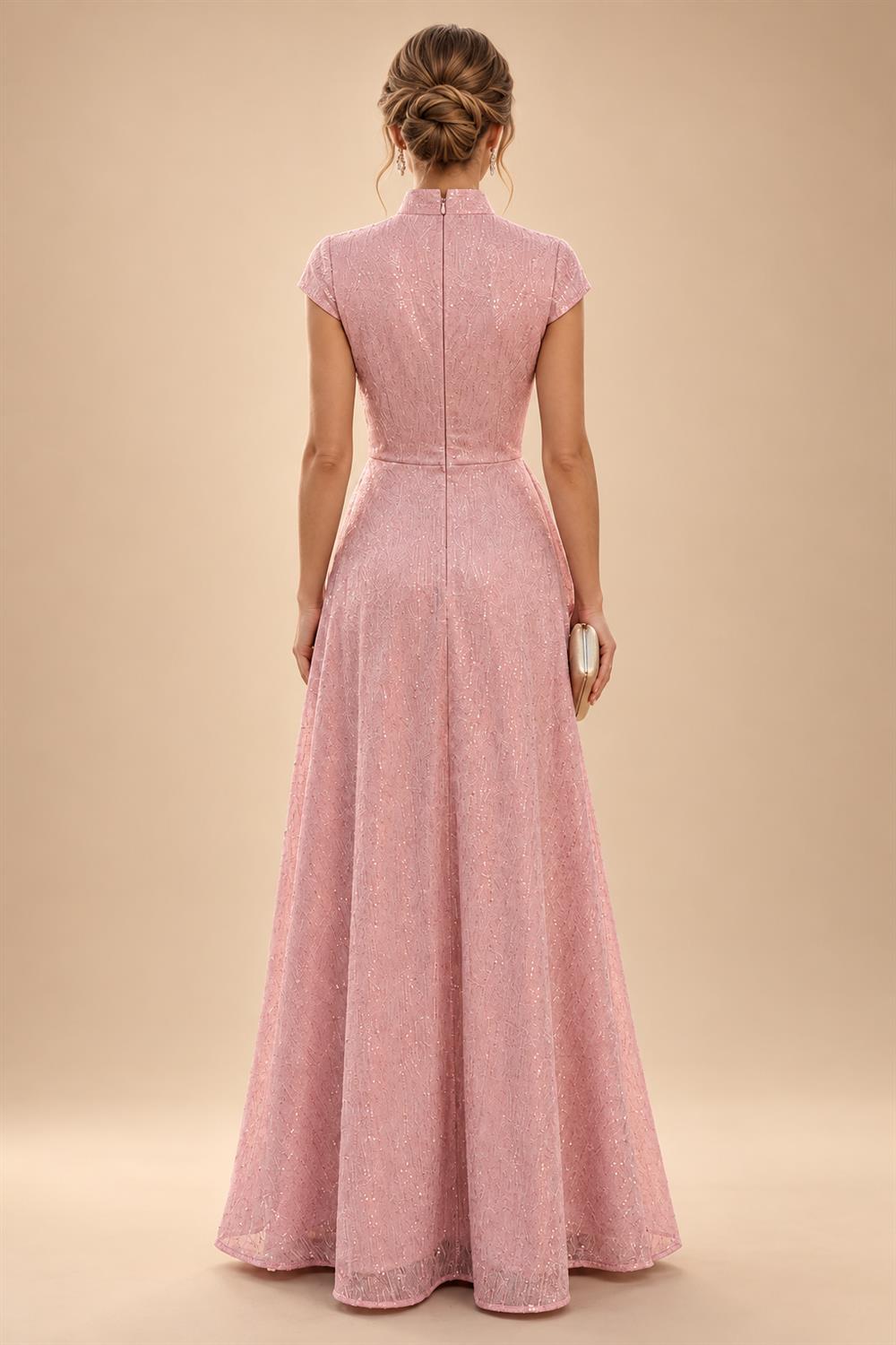 A-Line/Princess Sweetheart Chiffon Maxi Mother of the Bride & Groom Dresses with Lace Appliques & Ruched Bodice (SHI22501637)