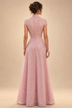 A-Line/Princess Scoop Neck Chiffon Maxi Mother of the Bride & Groom Dresses with Ruffles (SHI22501599)