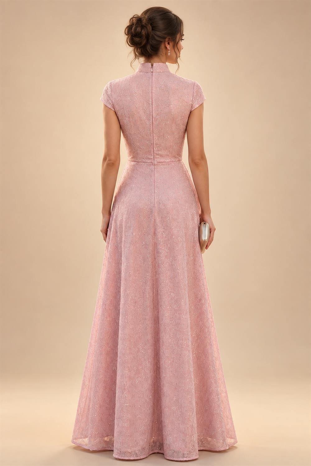 A-Line/Princess Scoop Neck Chiffon Maxi Mother of the Bride & Groom Dresses with Ruffles (SHI22501599)