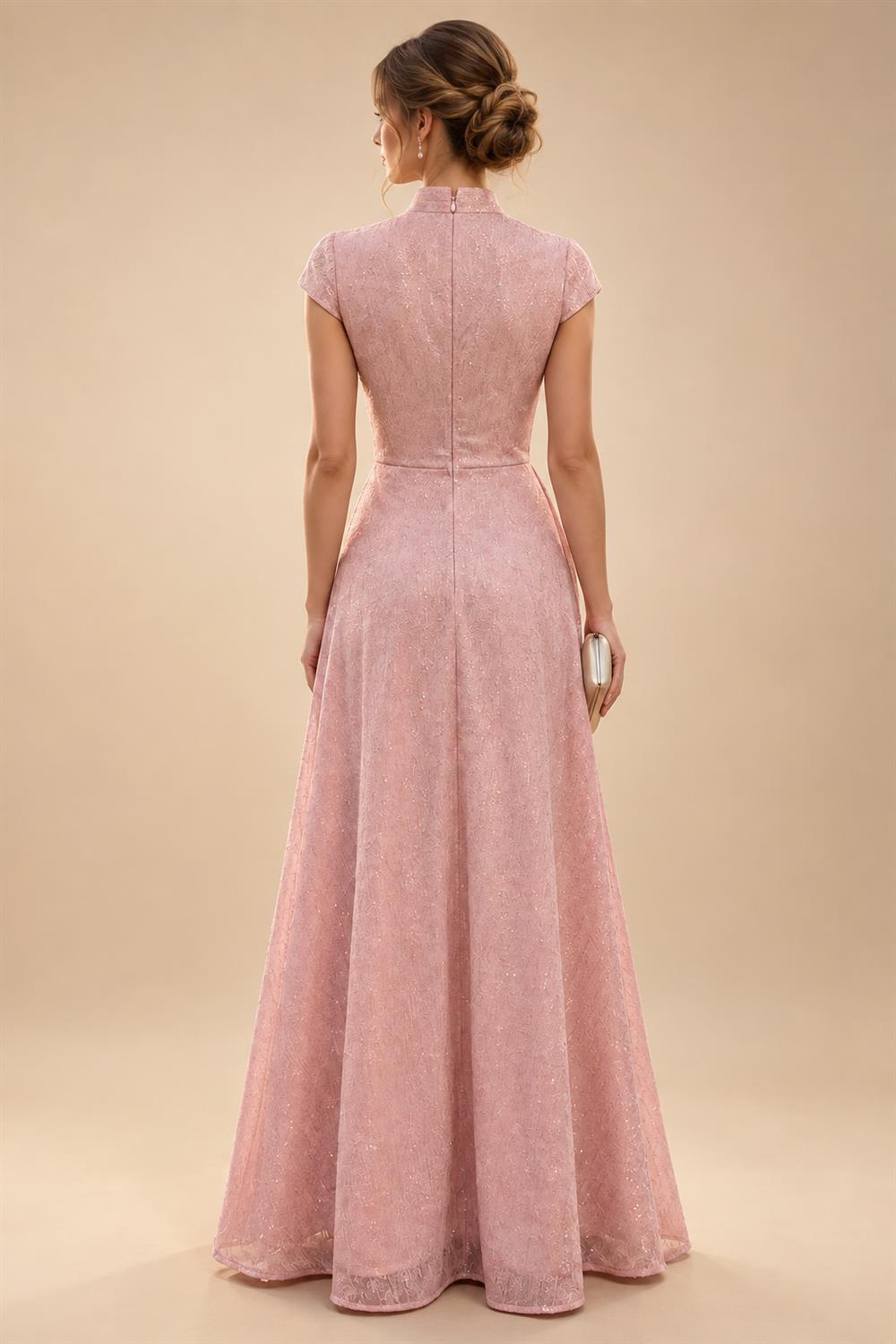 Sheath/Column Off Shoulder Chiffon Floor-Length Mother of the Bride & Groom Dresses with Lace Appliques (SHI22501551)