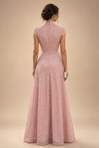 A-Line/Princess V-Neck Floral Print High-Low Mother of the Bride & Groom Dresses with Ruched Bodice (SHI22501569)
