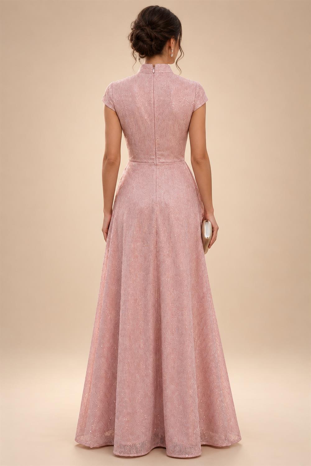 Sheath Floral Jacquard Off Shoulder Mother of the Bride & Groom Dresses with Flower (SHI22500777)