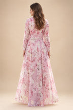A-Line/Princess V-Neck Velvet Floor-Length Mother of the Bride & Groom Dresses with Ruched Waist (SHI22501614)