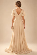 Scoop Neck Chiffon Floor-Length Mother of the Bride & Groom Jumpsuit with Lace Appliques (SHI22501558)