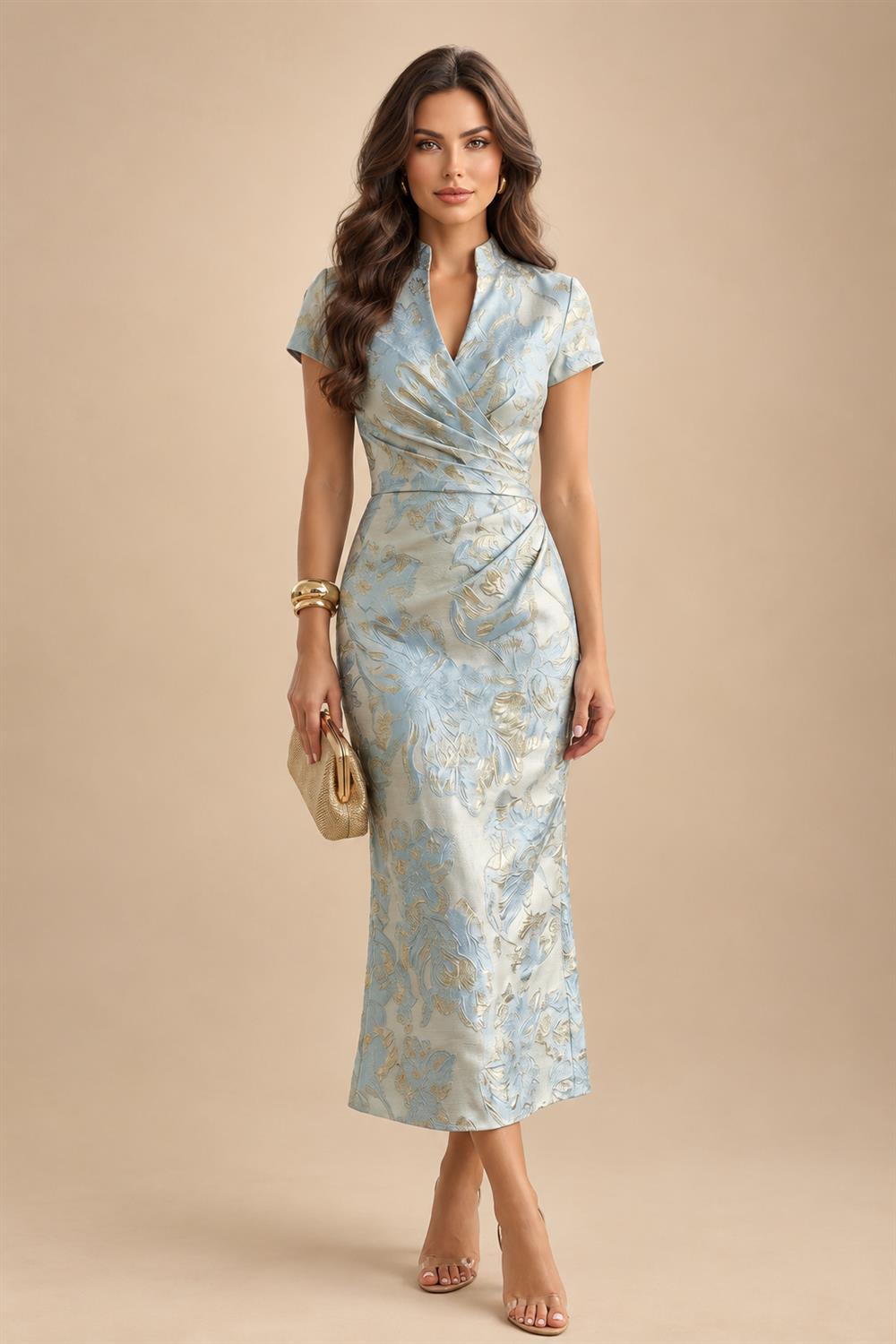 Sequin Bodycon Spaghetti Straps Short Homecoming Dresses with Ruched Bodice (SHI22370098)